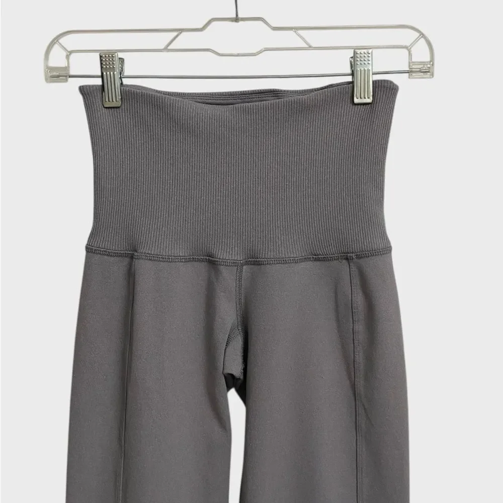 Karma Athletics Yama Leggings Tights Women's Size XS-S Heathered Grey Yoga Gym